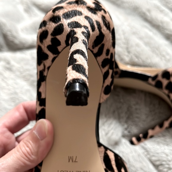 Nine West Beautiful, pink and black leopard shoes - Picture 6 of 7